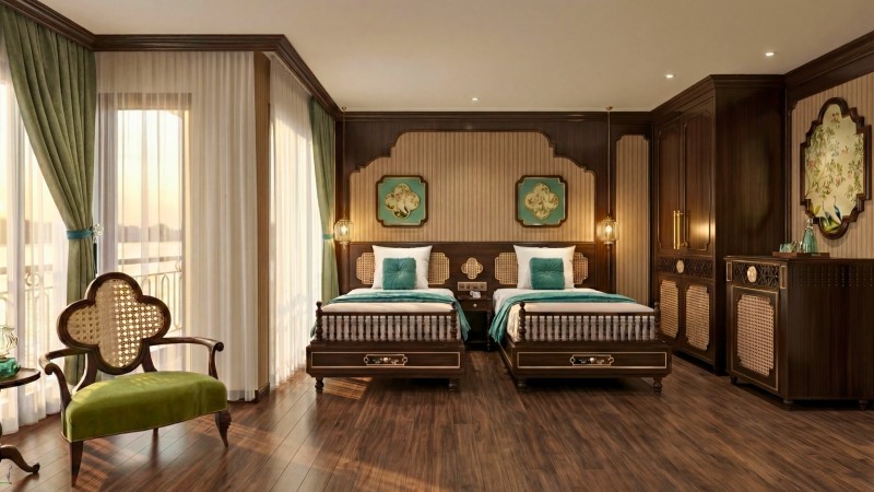 Twin bed cabin