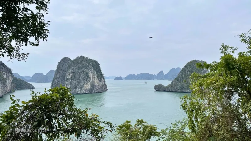 Breathtaking view outside the cave