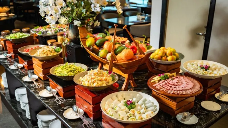 Tasty options for buffet