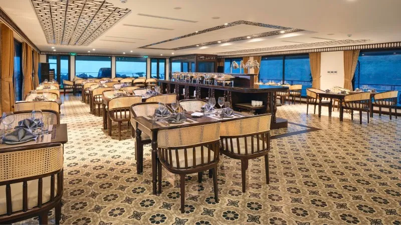 Large Restaurant on the ship