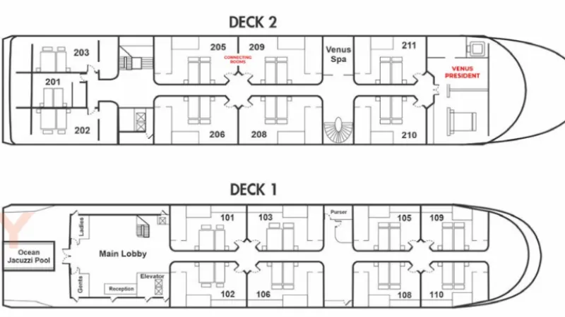 Deck Plan 1,2