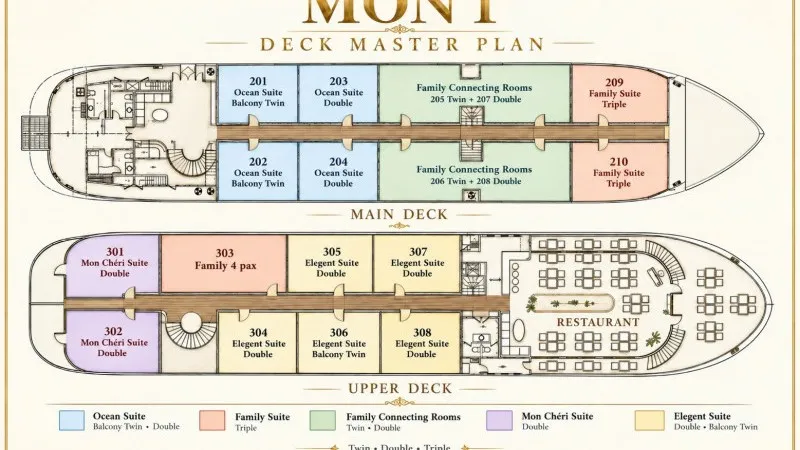 Mon Cheri Cruise Deck Plan 1