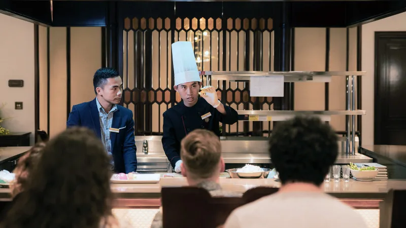 An amazing cooking class