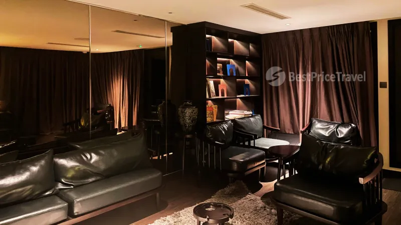 Chilling space of library and movie room