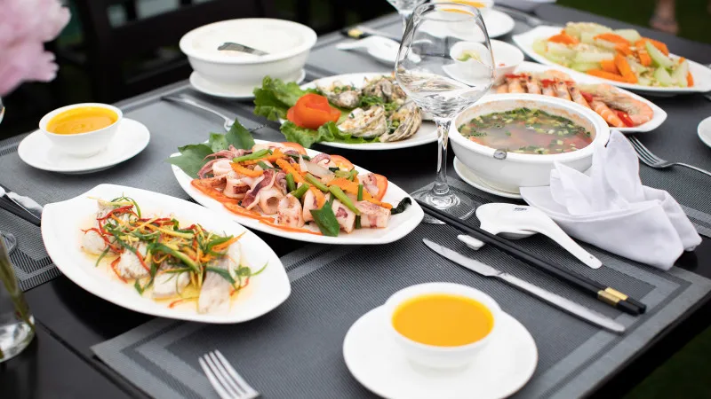 Fresh seafood is deliciously prepared