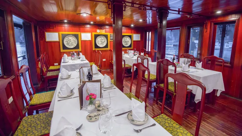 Tiny indoor restaurant for small group