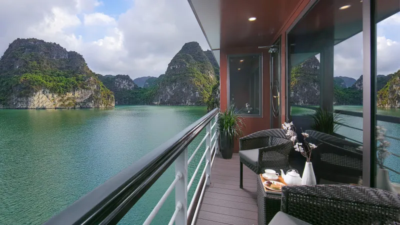 Emerald ocean view terrace