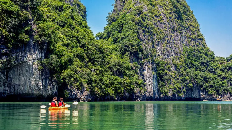 Kayak in the beautiful area