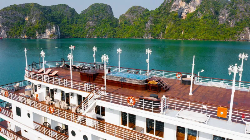 Exterior Design of L'Odyssée’s Sundeck