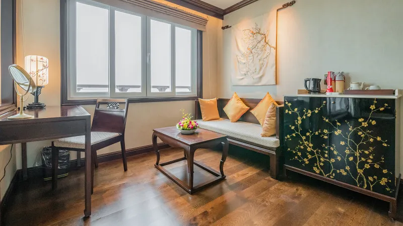 A cozy area of the room