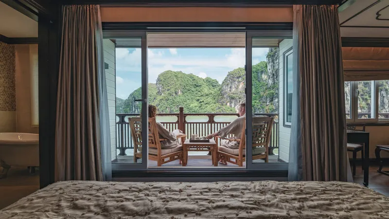 Large private balcony