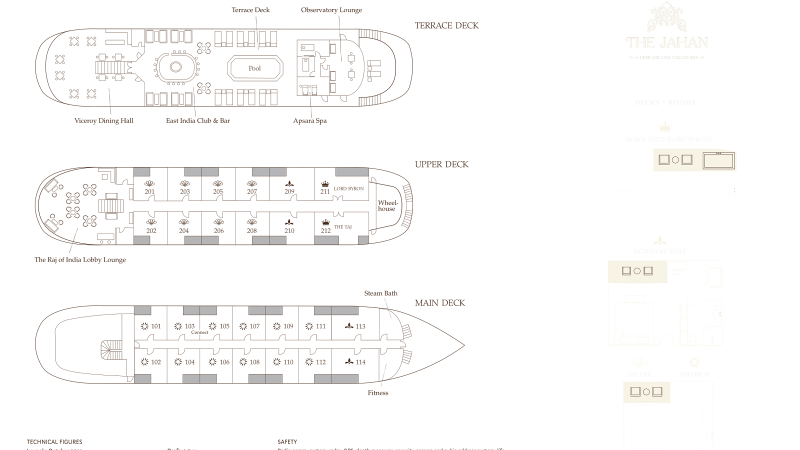 Heritage Line The Jahan Deck Plan