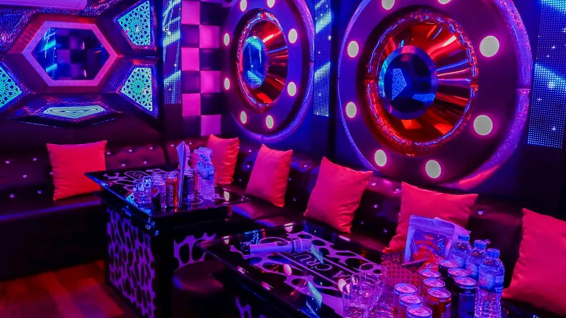 Karaoke room for relaxing