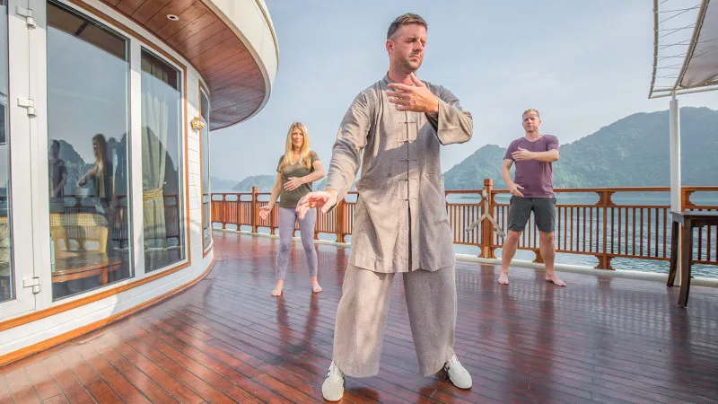 Tai Chi class early morning