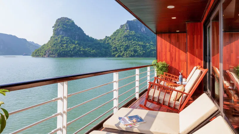 Sunbathe at large private balcony