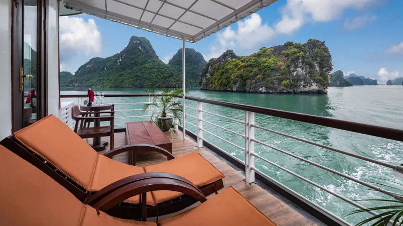 Private terrace for relaxing