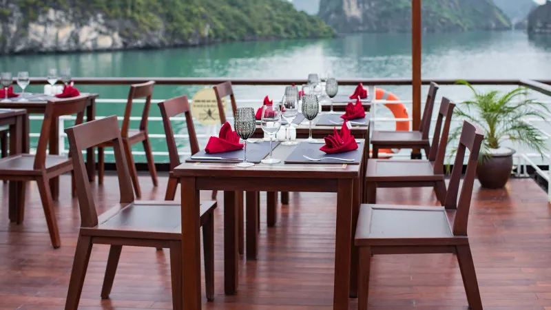 Open space for dinner