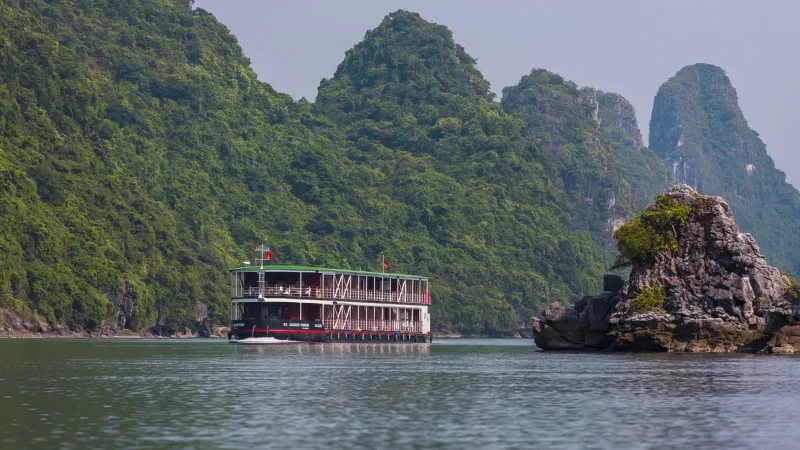 Angkor Pandaw Sailing Among Halong Bay
