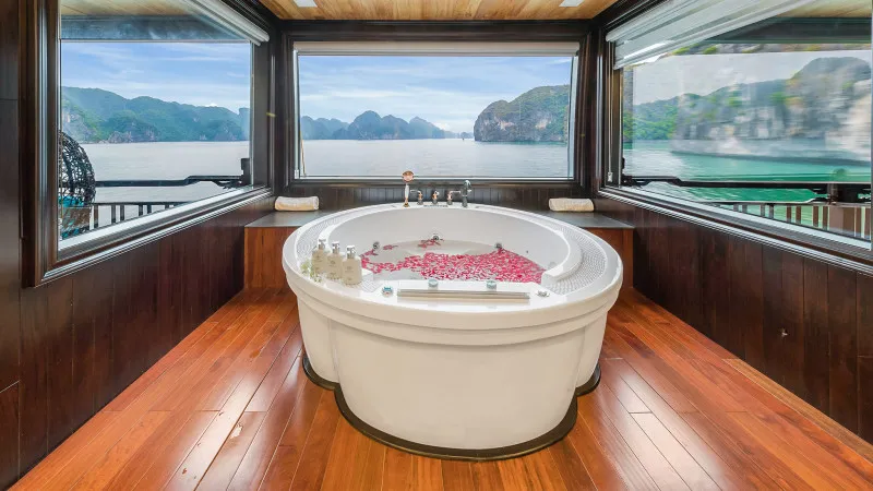 Modern jacuzzi bathtub