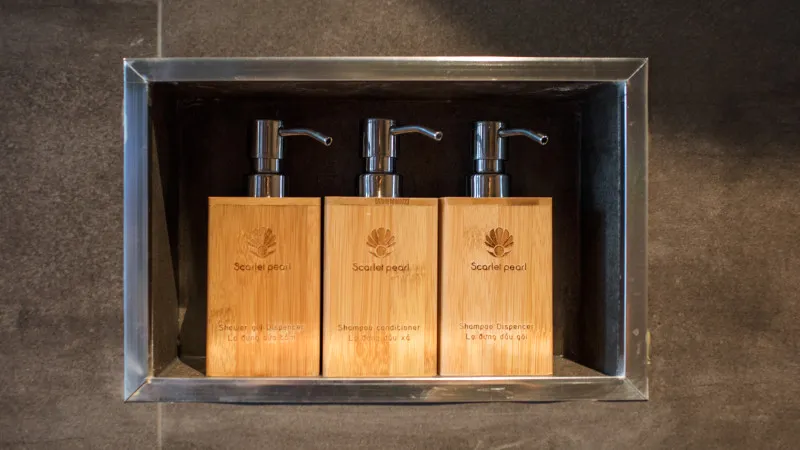 Sustainable wooden bathroom kit