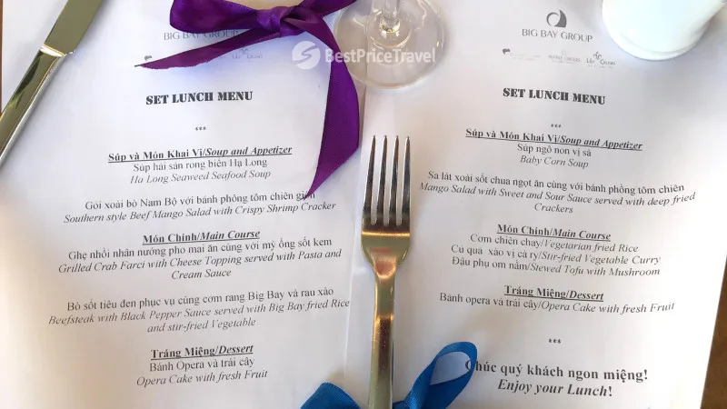 Set Lunch Menu & Vegan Options