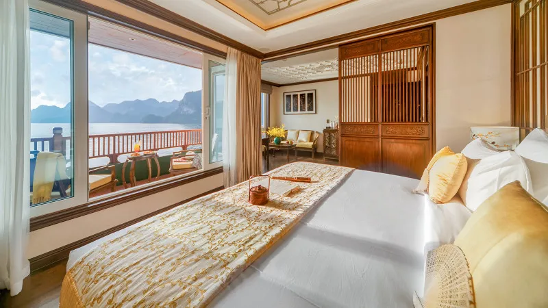 Large window and private balcony