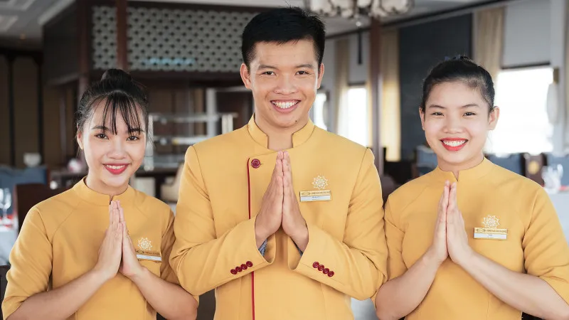 The well-trained staff