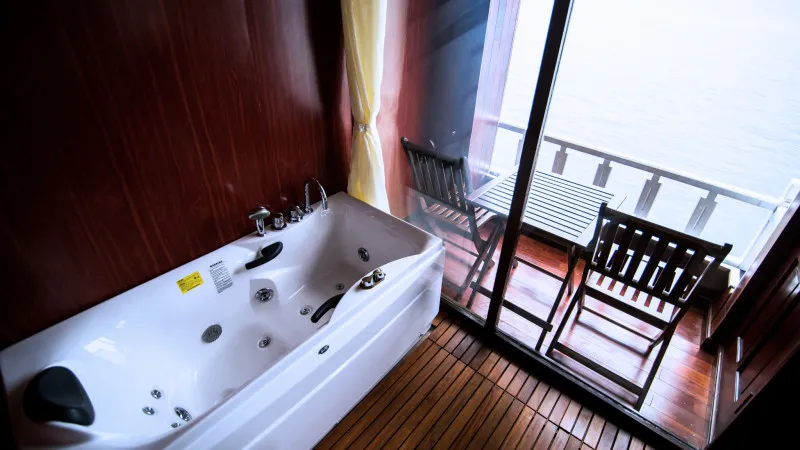 Sunlit private balcony