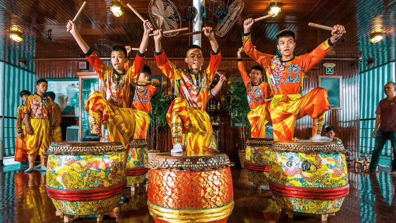 Vietnamese Traditional Drumming Performance