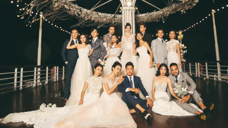 Wedding Party On Cruise
