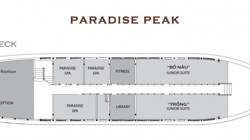 Paradise Peak Cruise: Paradise Peak Cruise Deck Plan 1
