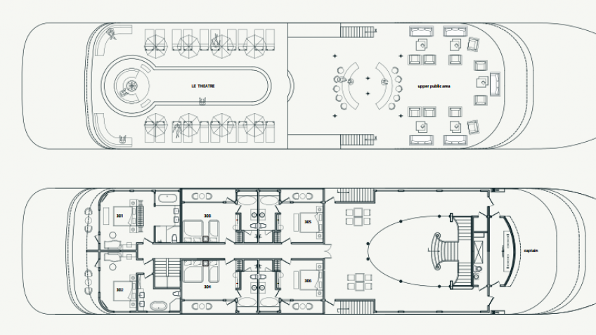 Le Theatre Cruise: Le Theatre Cruise 3rd Deck And Sundeck