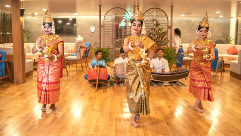 Witness Apsara Dance Show On Cruise