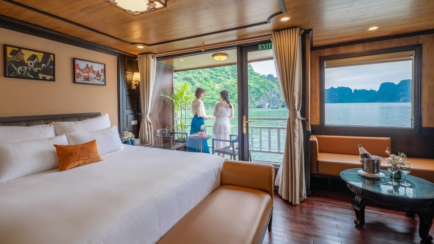 Victory Star Cruise: Relax in the Private balcony