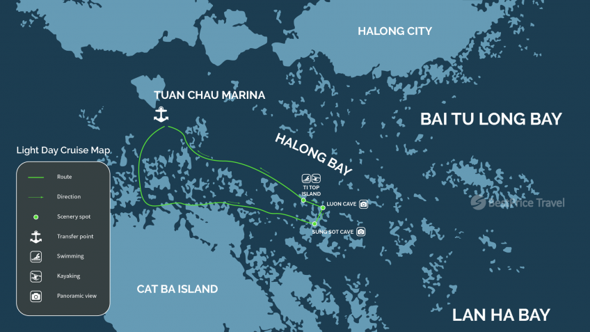 Light Day Cruise Map