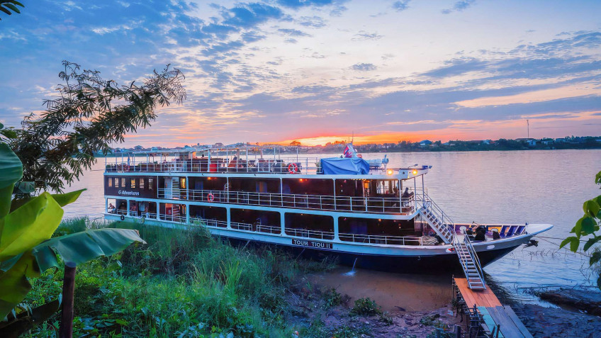 Anchors during sunset