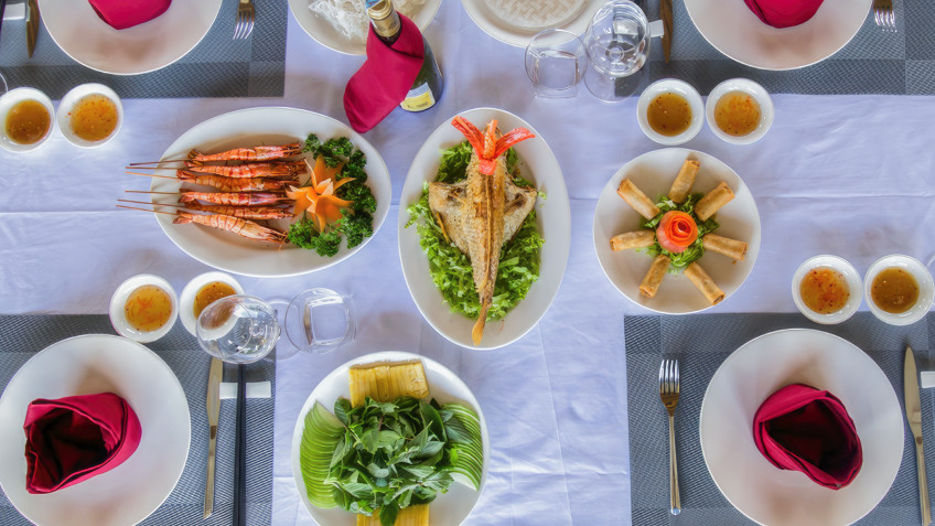 Delicious Vietnamese meal