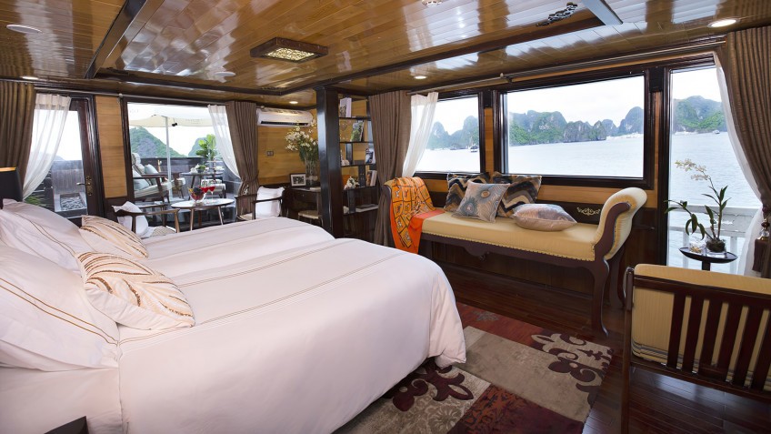 Lavish cabin on board