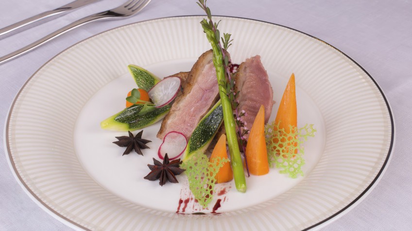 Tasty food with beautiful decoration