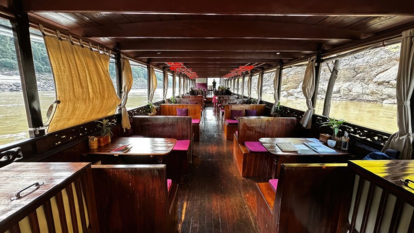 Broad and airy dining area