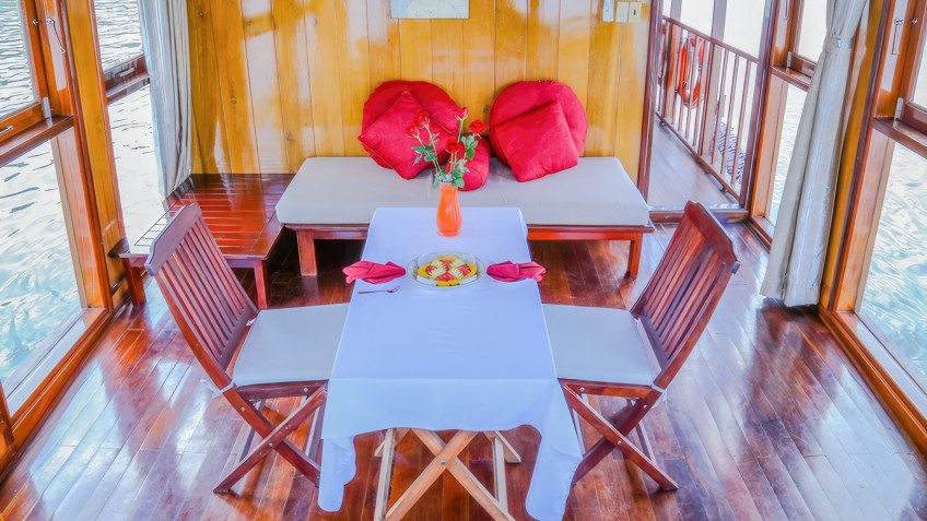 Airy Dining Area for two people