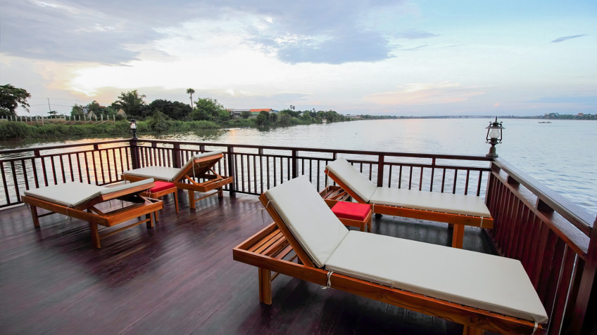 Romantic sundeck for chilling out