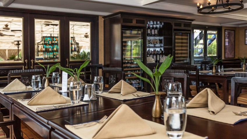 Table Setting In The Dining Hall