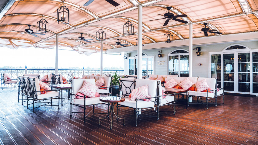 Perfect sundeck for chilling out