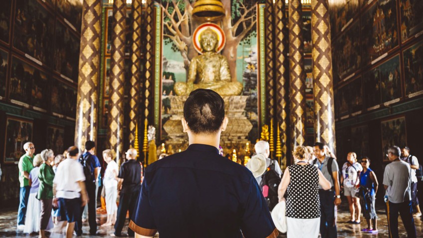Wat Hanchey Water Blessing