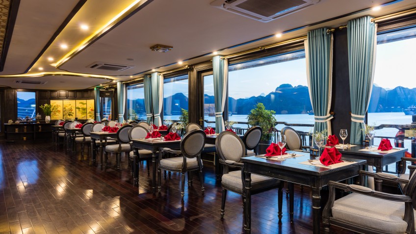 The luxurious restaurant