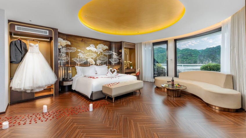 Romantic wedding setup