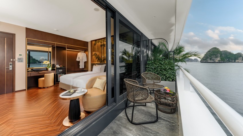 Fabulous view from private balcony