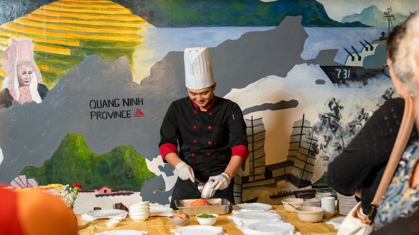 Vietnamese cooking demonstration