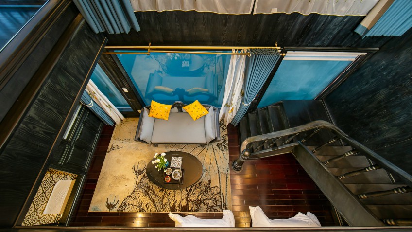 Aerial view from the high floor